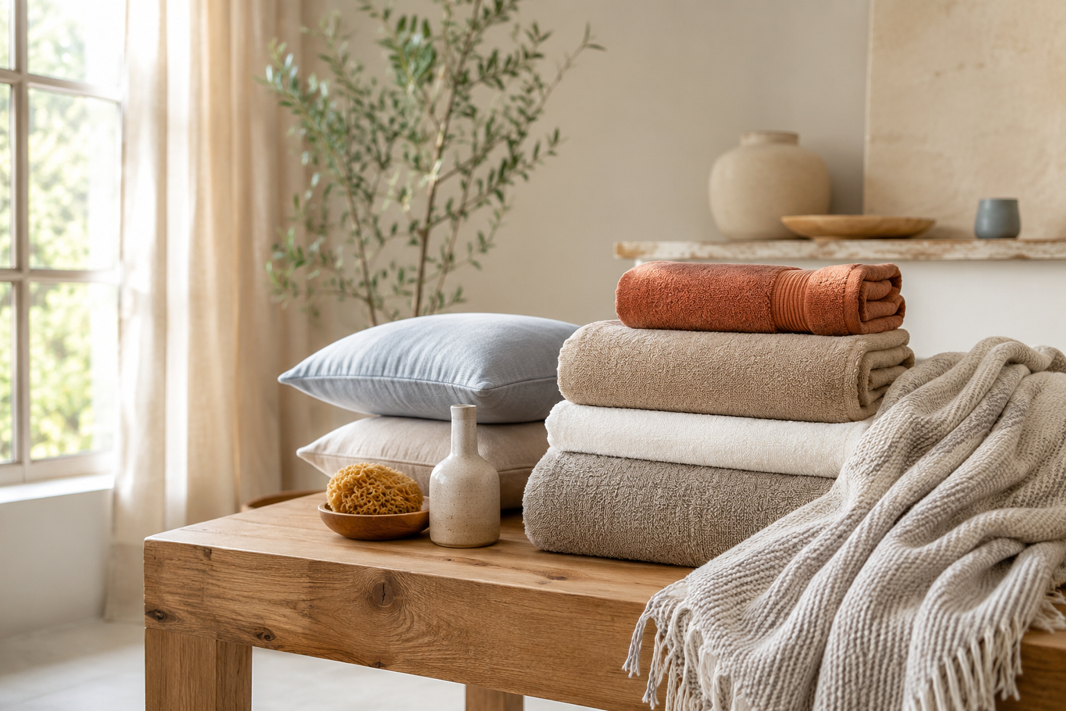 Home textile samples, color cards, packaging and product specification review