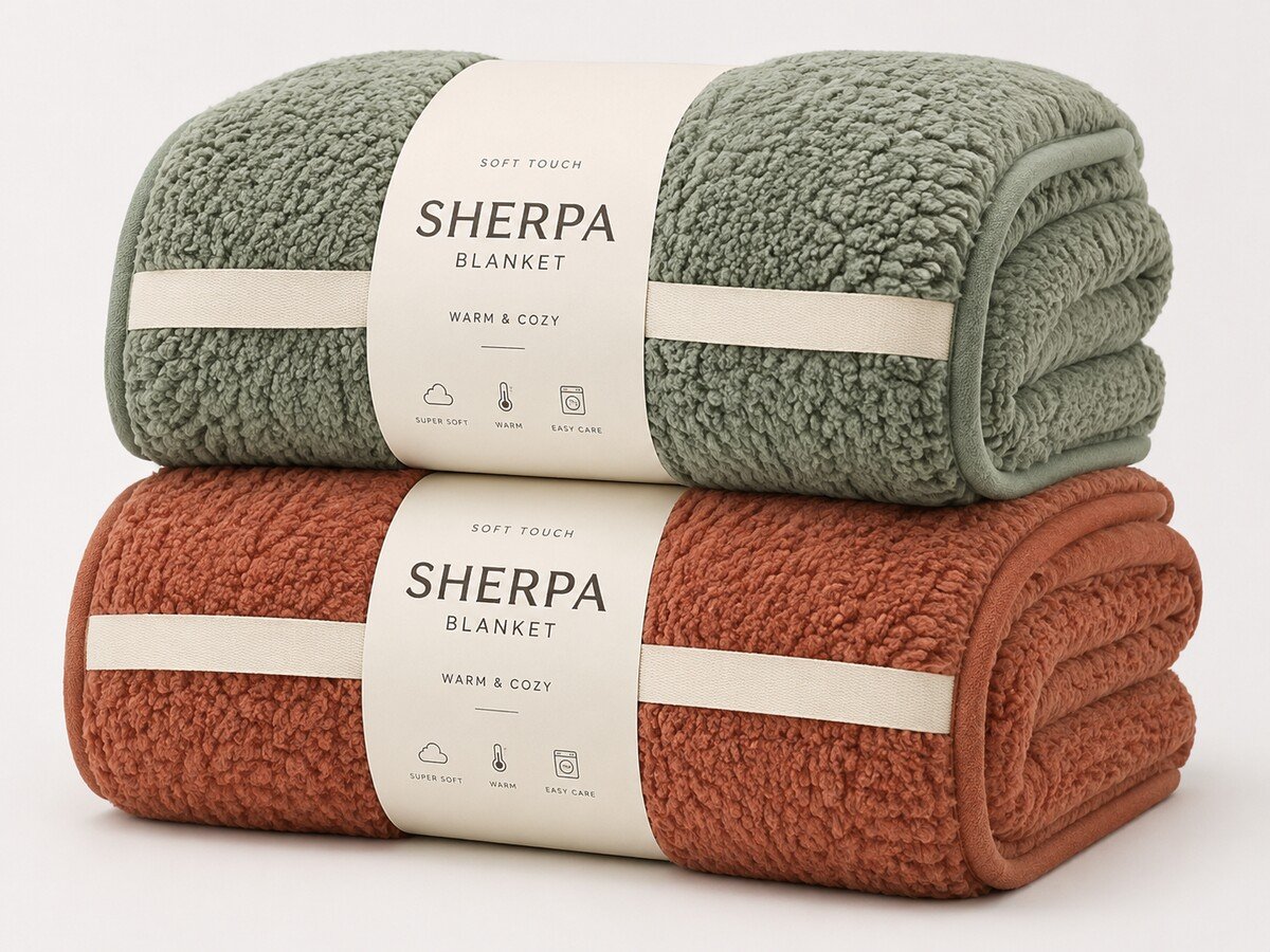 BL-10 Sherpa Throw Blanket