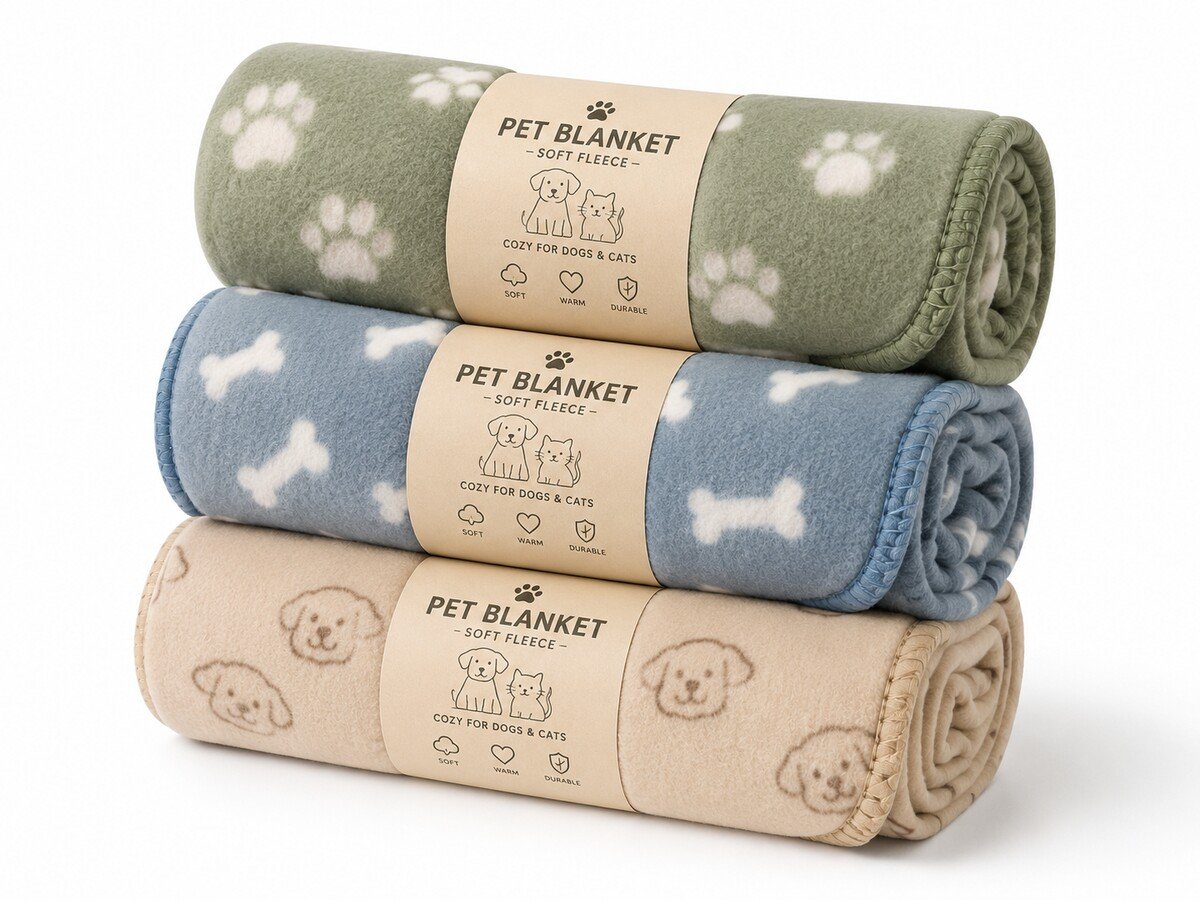 BL-16 Printed Pet Fleece Blanket