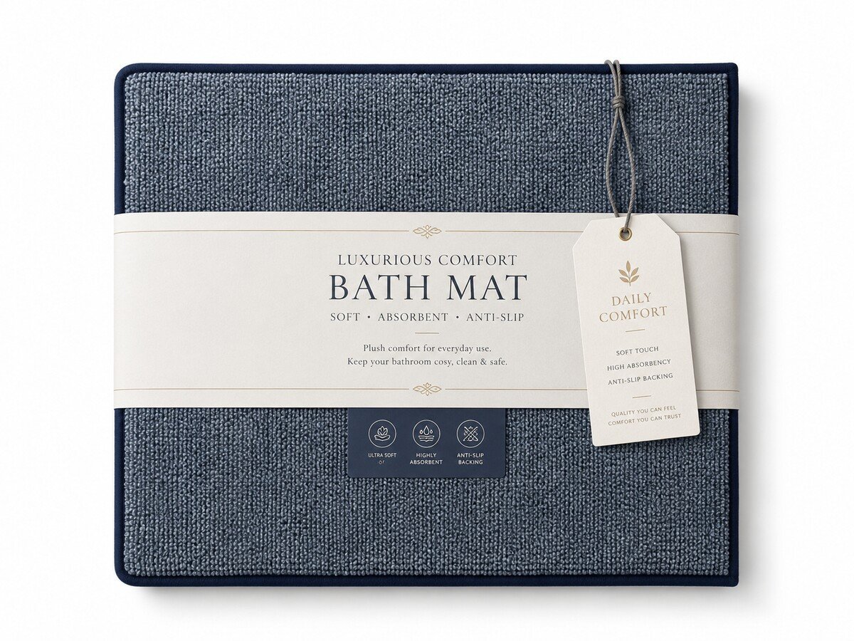 MT-17 Border Design Bath Mat