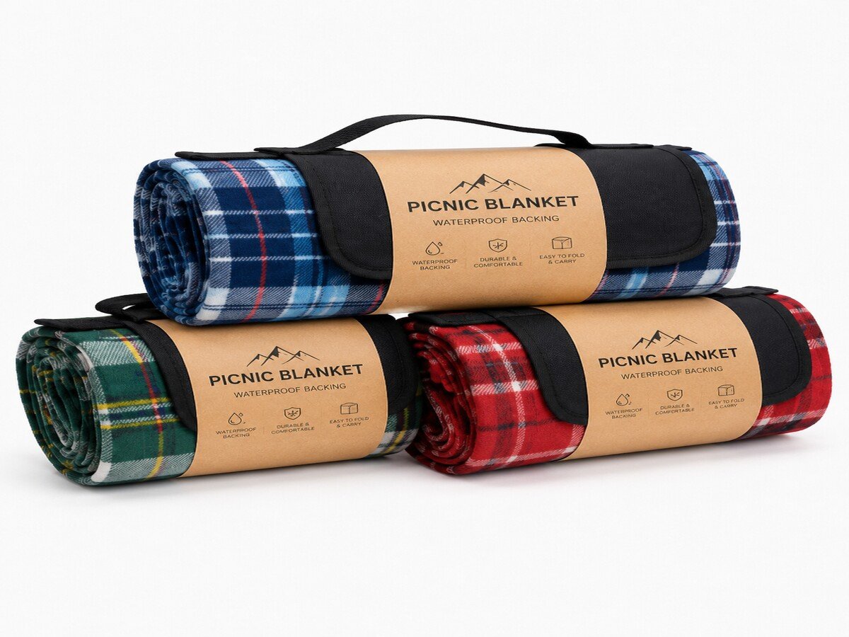 BL-19 Printed Fleece Picnic Blanket
