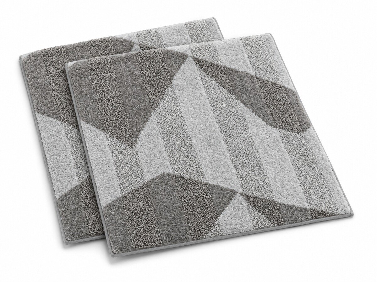 MT-19 Geometric Tufted Bath Mat