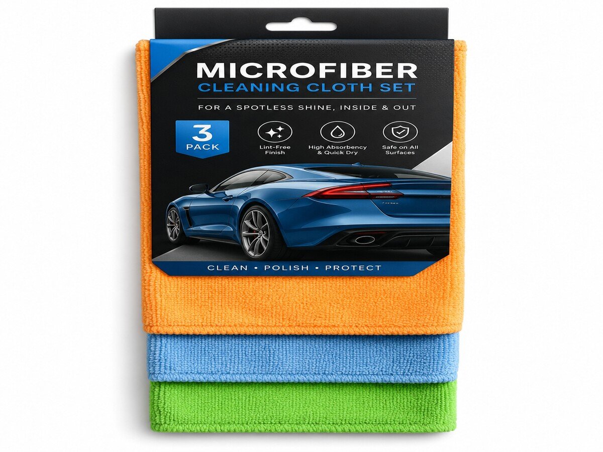 CC-02 Microfiber Car Detailing Cloth Set