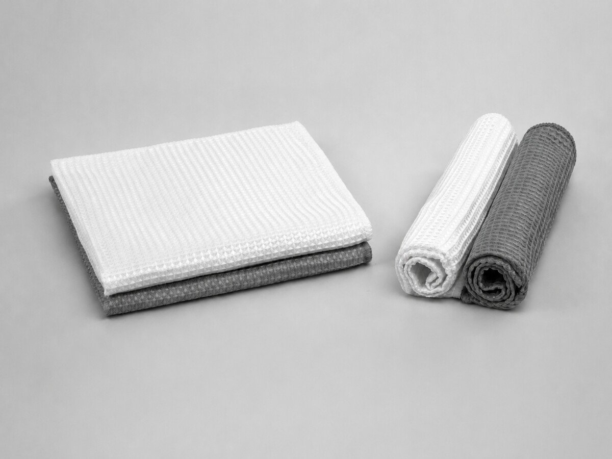 CC-04 Waffle Weave Microfiber Cleaning Cloth