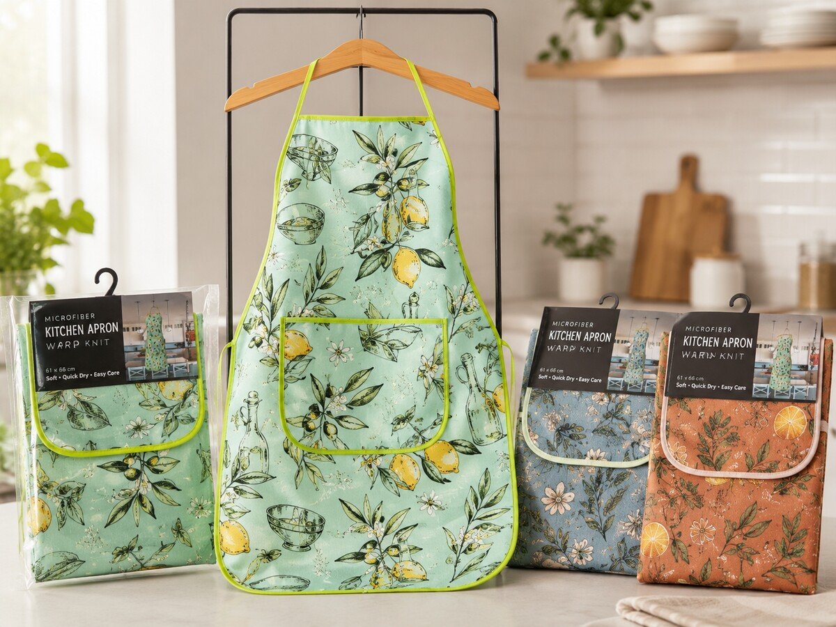 KT-06 Printed Microfiber Kitchen Apron