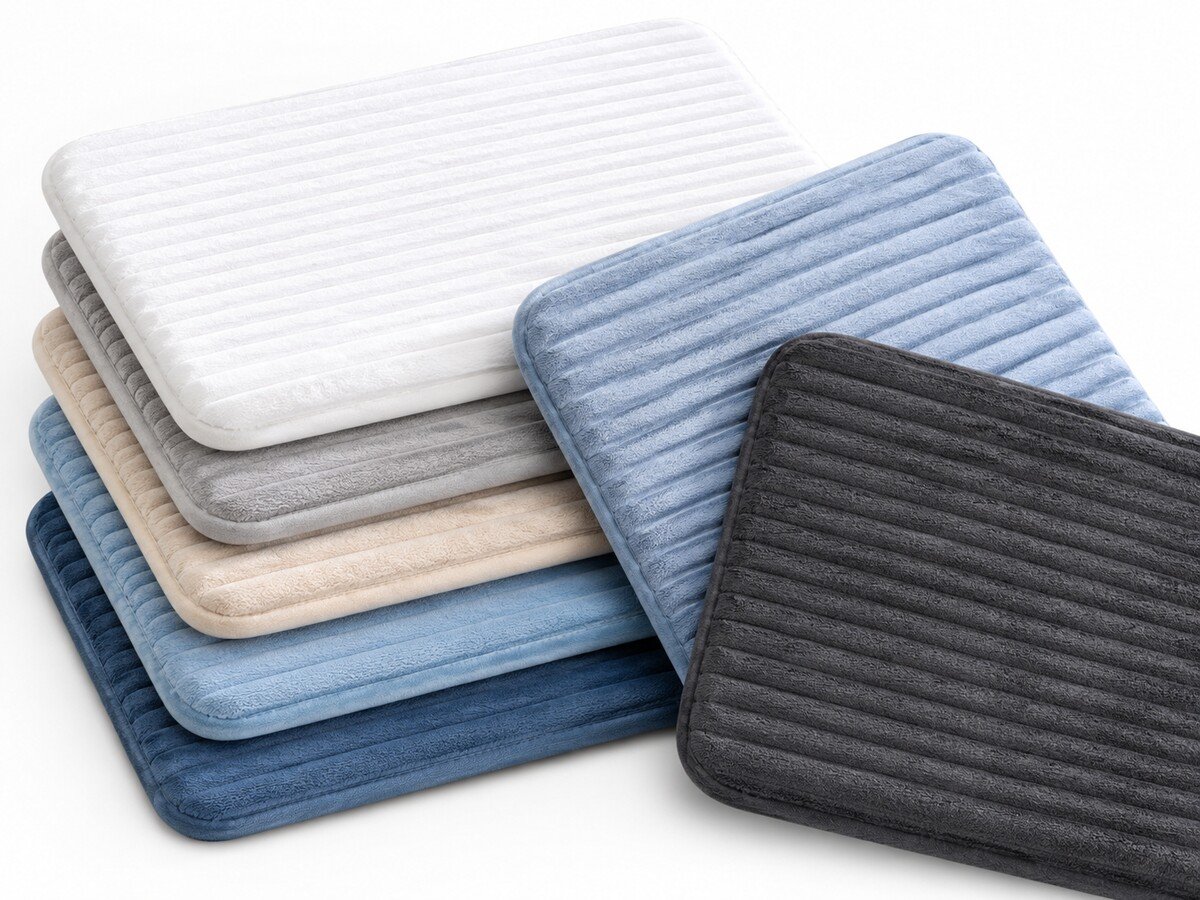 MT-08 Ribbed Microfiber Bath Mat