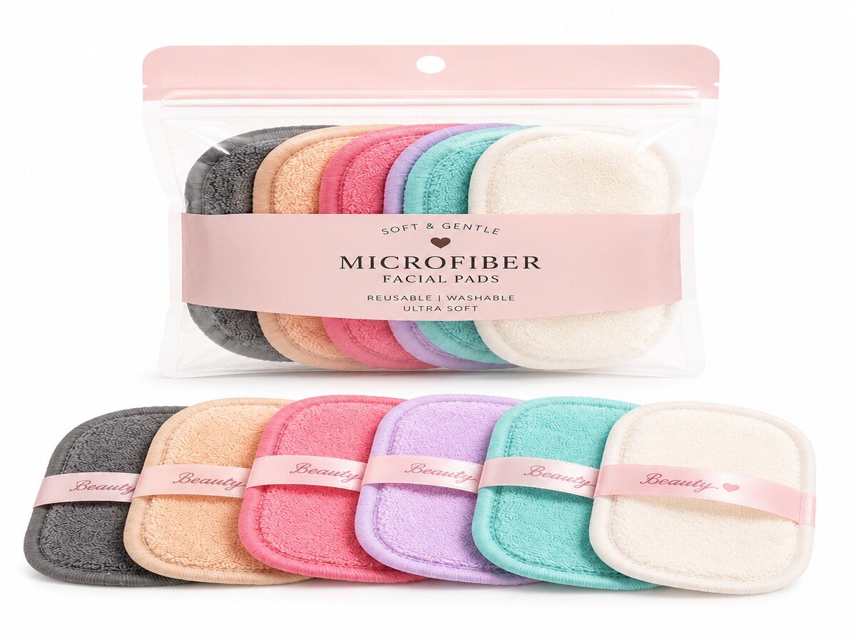 MR-01 Reusable Microfiber Makeup Remover Pads Set
